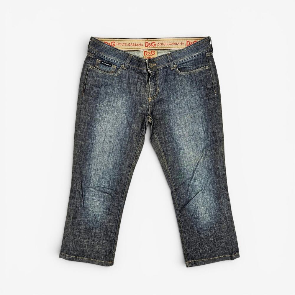 Y2k D&G Low-Rise Denim Capri's Dolce & Gabanna - Size 28